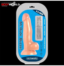 Mr. Rude Buzzer Flesh Vibrator 8.5 VSCNOVELTY