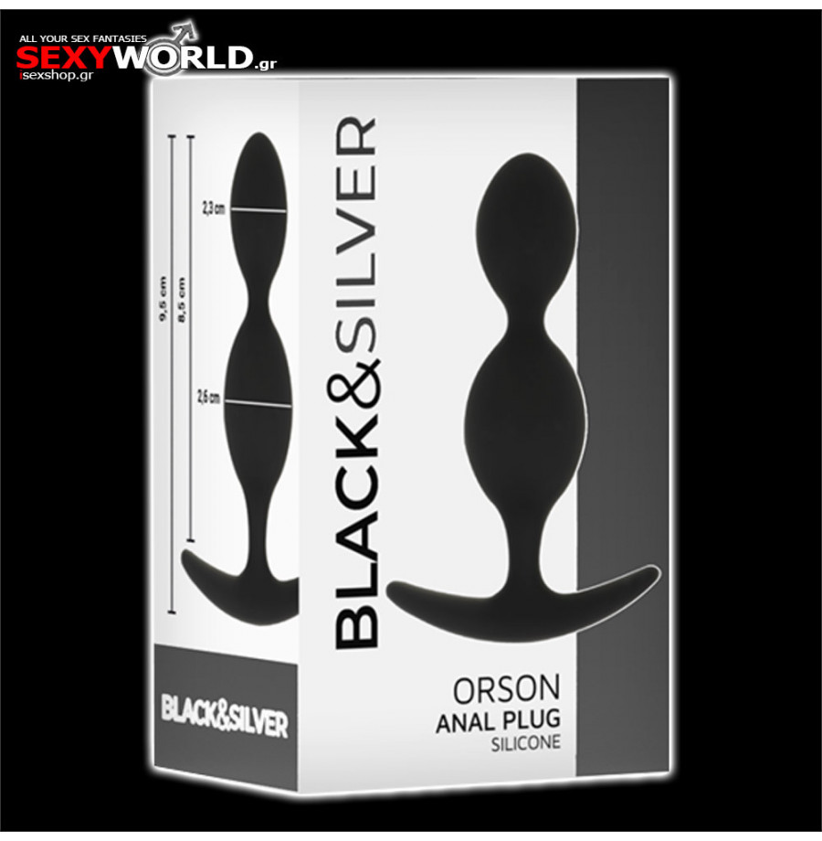 Orso Anal Plug BLACK & SILVER