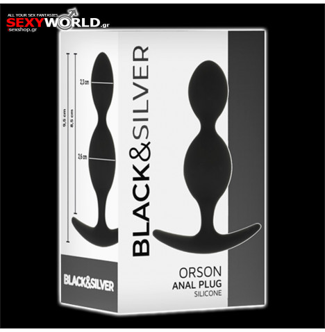 Orso Anal Plug BLACK & SILVER