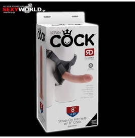 King Cock Strap-on 8" PIPEDREAM