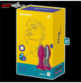 Σφήνα Πρωκτού Επαναφορτιζόμενη Rotator Plug2+ SATISFYER