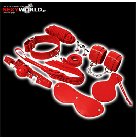 BDSM Fetish Kit Red EXPERIENCE