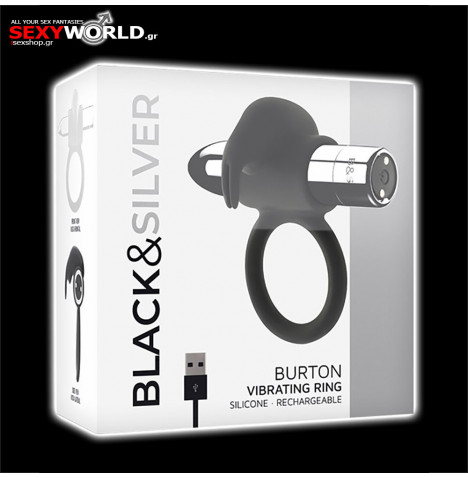 Επαναφορτιζόμενο Δαχτυλίδι Burton BLACK & SILVER