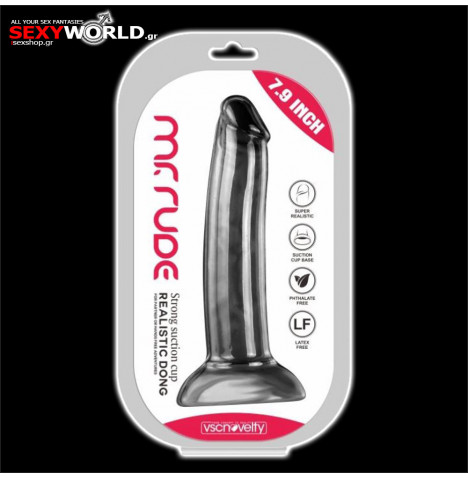 Mr. Rude Black Dildo 7.9 VSCNOVELTY