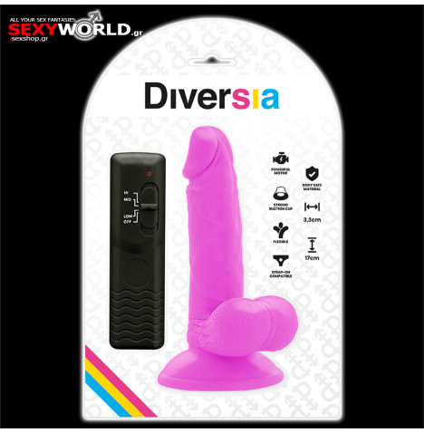 DIVERSIA Flexible Vibrating Dildo