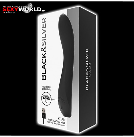 Rechargeable Vibrator Kean BLACK & SILVER