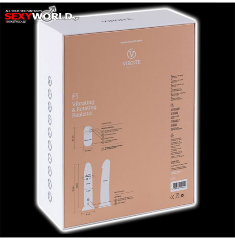 Wireless Realistic Vibrator with Rotating Flesh VIRGITE