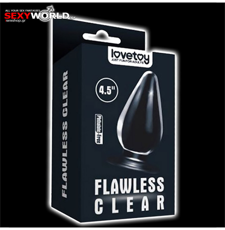 Flawless Clear Anal Plug 4.5 LOVETOY