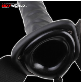 Fetish Fantasy 8" Black Hollow Strap-on Pipedream