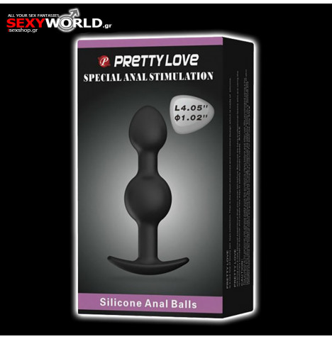 Vibrating Silicone Anal Balls PRETTY LOVE