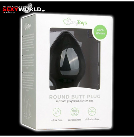 Round Butt Plug Medium EASYTOYS