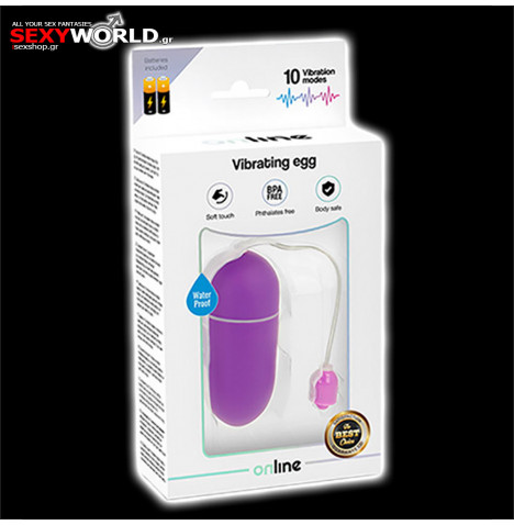 Vibrating Egg Waterproof Purple ONLINE