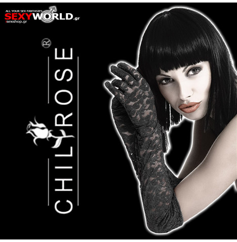 Black Gloves CR-3071 Floral CHILIROSE
