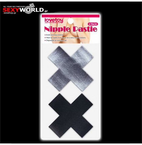 Nipple Pasties Χ Shape LOVETOY