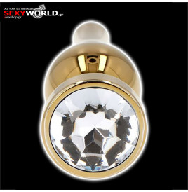 Ace of Spades Small Anal Plug Gold TOYZ4LOVERS