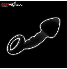 Silicone Leveled Anal Plug with Ring OHMAMA