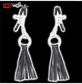 Fetish PU Tassel Nipple Clamps OHMAMA