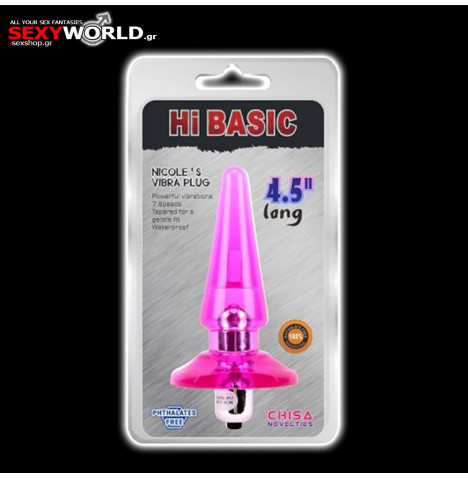 Hi Basic Nicole Vibra Plug Pink CHISA
