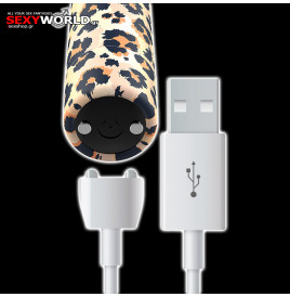 Επαναφορτιζόμενος Δονητής Leopard CUSTOM BULLETS