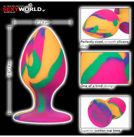 Trippy Cheeky Large Tie Dye Plug CALEXOTICS