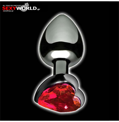 Heart Shaped Anal Plug Stainless Large TOYZ4LOVERS
