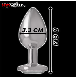 Aluminium Anal Plug Medium INTENSE