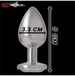 Aluminium Anal Plug Medium INTENSE