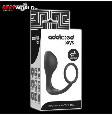 Anal Plug & Cock Ring ADDICTED TOYS
