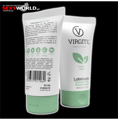 Water Based Lubricant Natural Bio VIRGITE 50 ml
