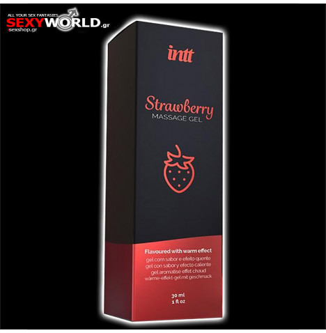 Strawberry Heat Effect Massage Gel 30ml INTT