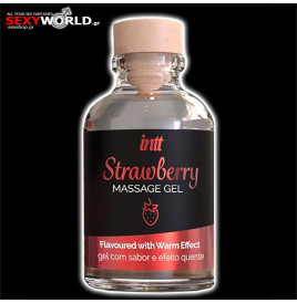 Strawberry Heat Effect Massage Gel 30ml INTT