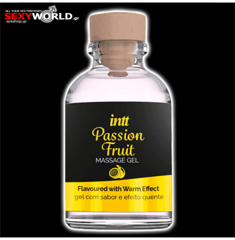 Passion Fruit Heat Effect Massage Gel 30ml INTT