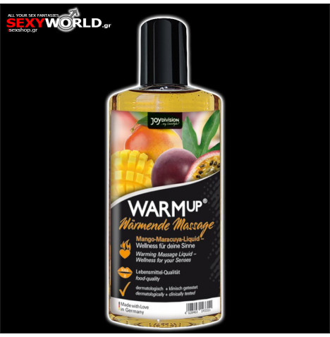 WARMup Massage Oil Mango and Maracuya150ml JOYDIVISION