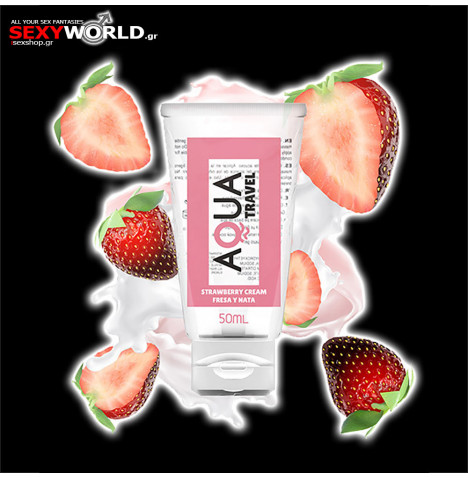 Waterbased Lubricant Strawberry Aqua 50ml DREAMLOVE