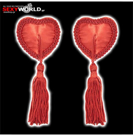 Heart Nipples Tassels Red TOYZ4LOVERS
