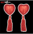 Heart Nipples Tassels Red TOYZ4LOVERS