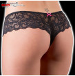 Crotchless Lace Pants Black COTTELLI COLLECTION