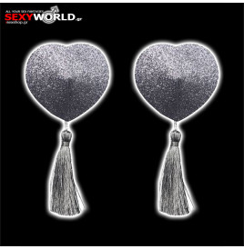 Glitter Heart Nipple Pasties LOVETOY
