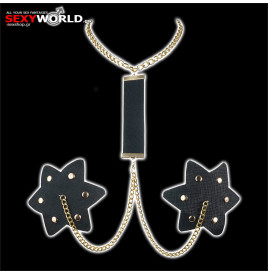 Nipple Stickers & Necklace Choker JGF Lingerie