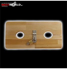 Wooden Handcuffs Natural SEXYASSECORIES