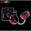 FETISH SUBMISSIVE Red Handcuffs Vegan Leather FETISH SUBMISSIVE Red Handcuffs Vegan Leather