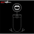O ring Gag with Nipple Clamps FETISH SUBMISSIVE O ring Gag with Nipple Clamps FETISH SUBMISSIVE
