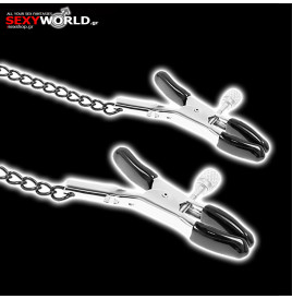 O ring Gag with Nipple Clamps FETISH SUBMISSIVE