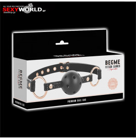 BEGME Black Edition Vegan Leather Ball Gag