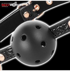 BEGME Black Edition Vegan Leather Ball Gag