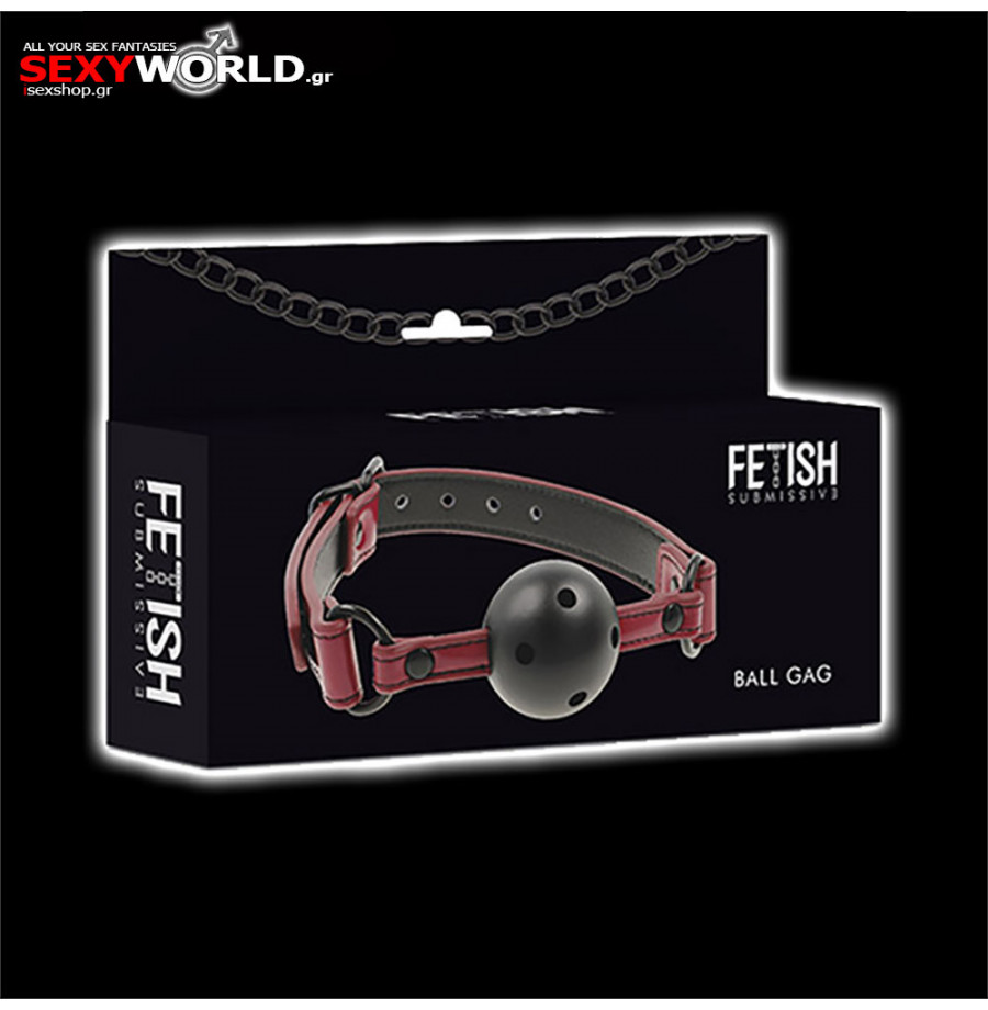 FETISH SUBMISSIVE Origin Breathable Ball Gag Red