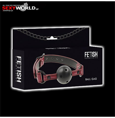 FETISH SUBMISSIVE Origin Breathable Ball Gag Red