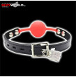 Silicone Gagball Red Black FETISH ART