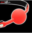 Silicone Gagball Red Black FETISH ART