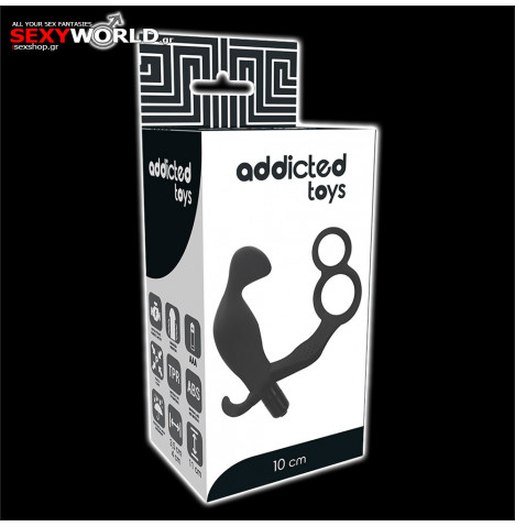 Anal Plug with Double Penis Ring ADDICTED TOYS